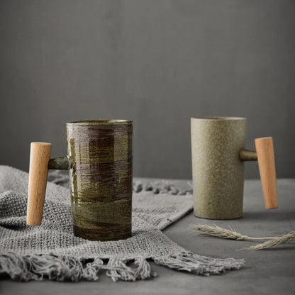 Keramische Koffiekoppen met Natuurlijke Ontwerpen