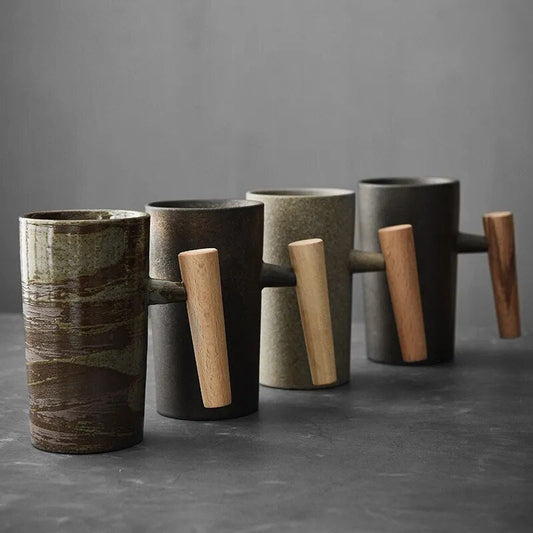 Keramische Koffiekoppen met Natuurlijke Ontwerpen - Velinix
