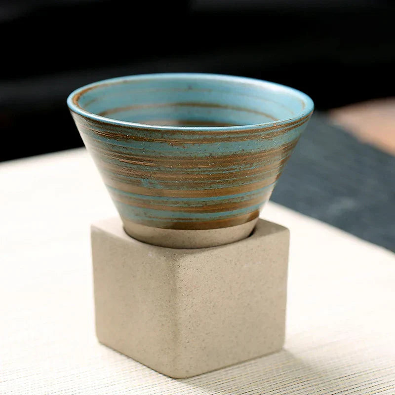 Japanse Koffie- en Theekop Handgemaakt Zen Design