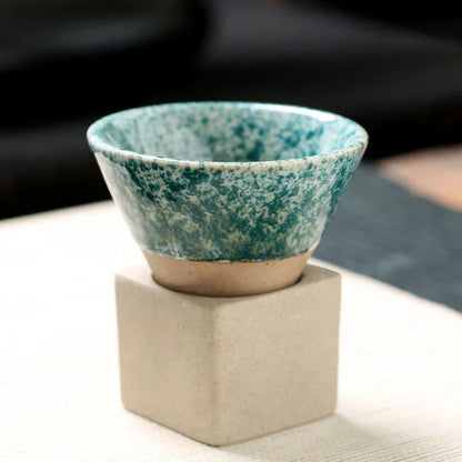 Japanse Koffie- en Theekop Handgemaakt Zen Design