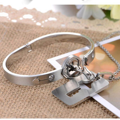 Hartvormige Armband en Ketting Set