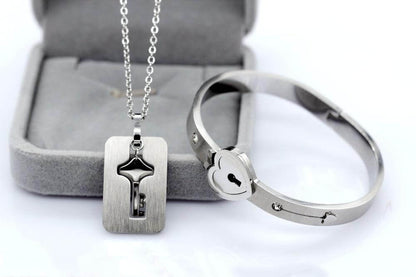 Hartvormige Armband en Ketting Set