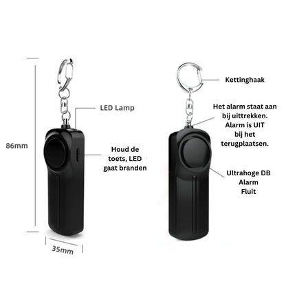Noodalarm Sleutelhanger met Alarmfunctie