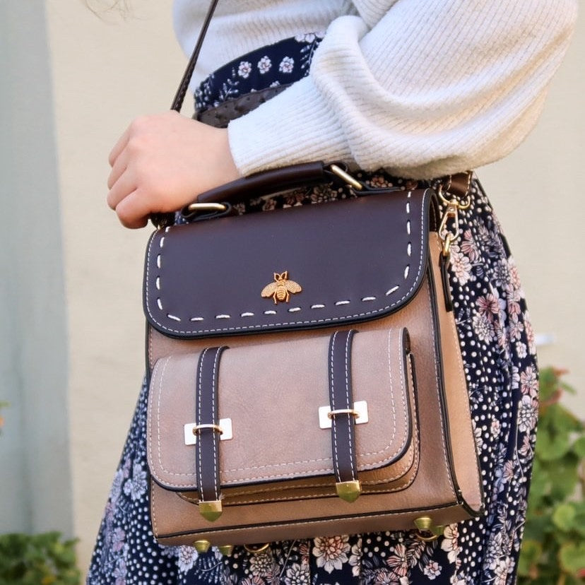 Leren Rugzak Bumblebee Stijl Velinix