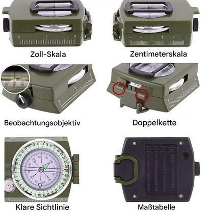 Kompas voor Hiking en Wandelen met Hoogte Meter