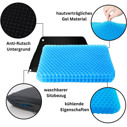 Ergonomisch Zitkussen Gel voor Rugondersteuning