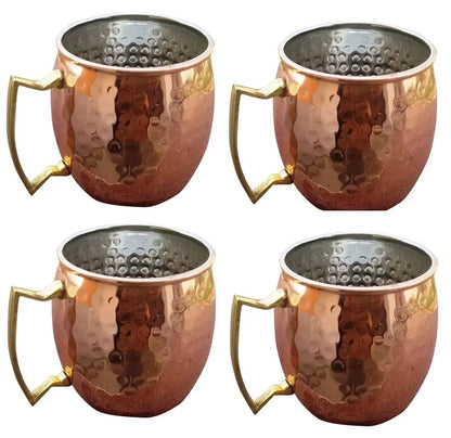 Koperbeker Set Gehammerd Uniek Design ChillCopper