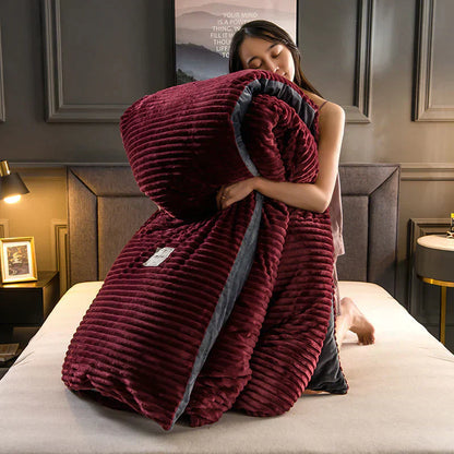 Fleece Dekbedovertrek Zacht Warm en Ademend