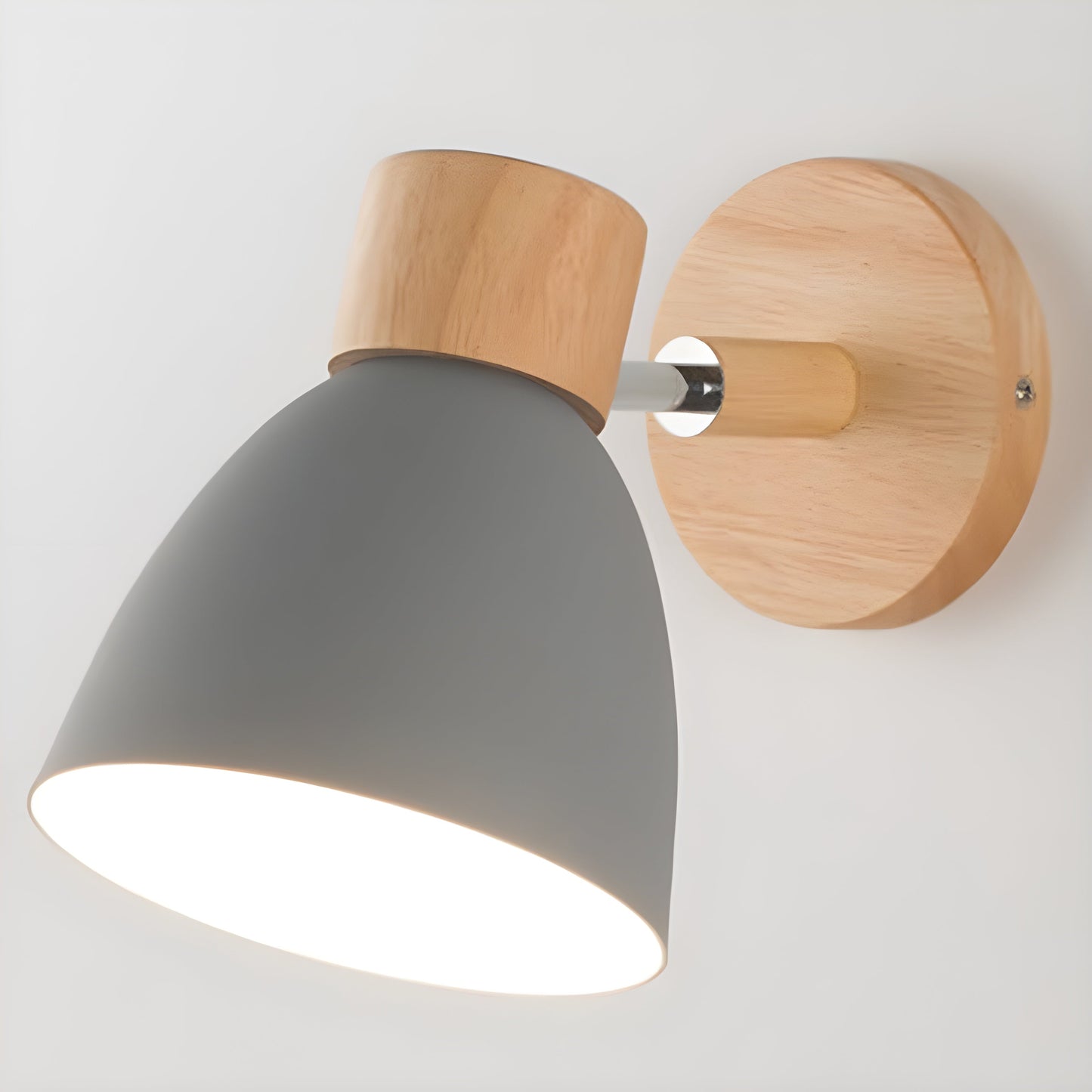 Houten Wandlamp Slaapkamer met Schakelaar Noords Design