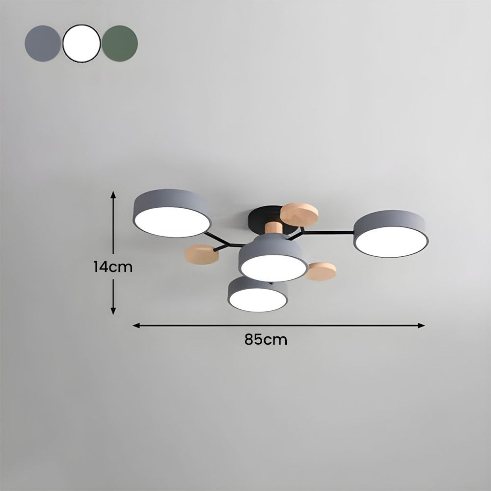 Ronde LED Plafondlamp Modern Woonkamer Lamp Dimbaar