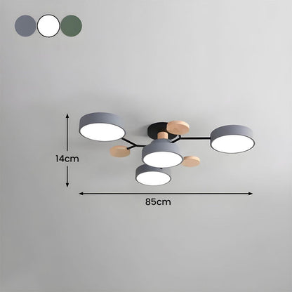 Ronde LED Plafondlamp Modern Woonkamer Lamp Dimbaar