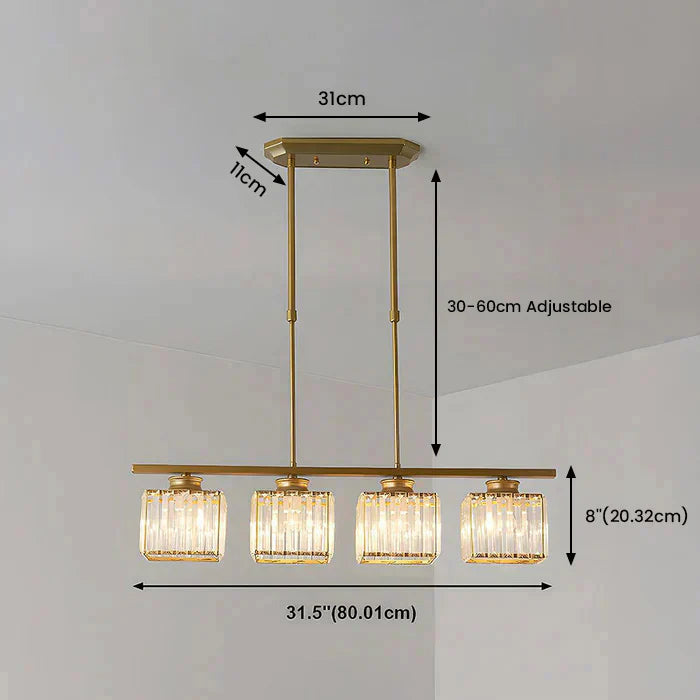 Hanglamp Met Meerdere Lichtpunten van Glas in Nordische Stijl