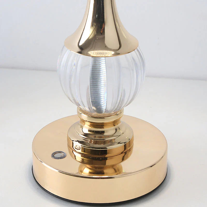 Draadloze Tafellamp met Kristallen Decor Modern Design