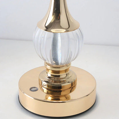 Draadloze Tafellamp met Kristallen Decor Modern Design