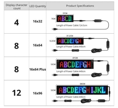 LED Auto-Display Aanpasbaar met GlowSign