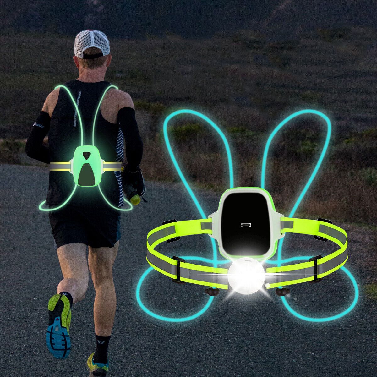 LED Reflectievest voor Hardlopers en Fietsers - Velinix