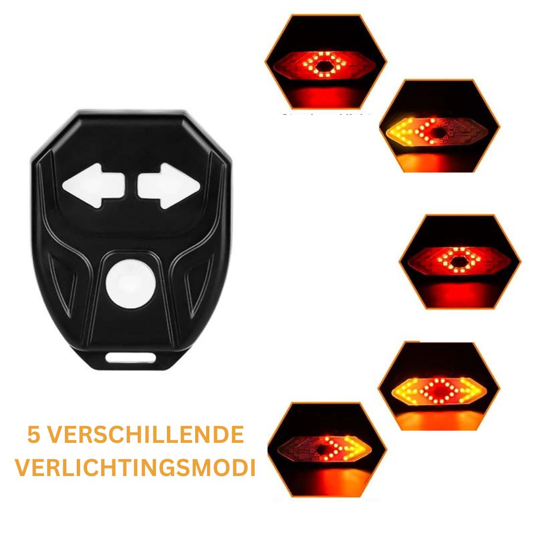 Fietsknipperlicht Draadloos met Clip voor Extra Veiligheid