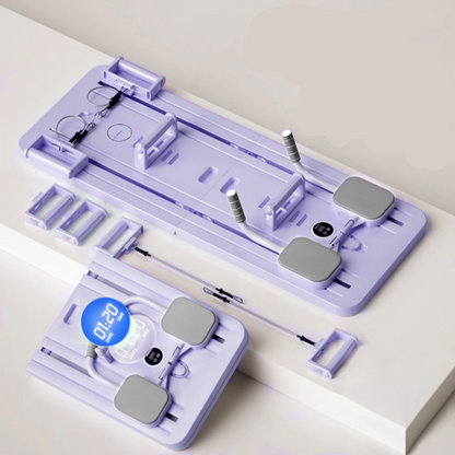 Pilates Reformer Set - Thuisfitness Apparaat met Weerstandsbanden voor Krachttraining - Velinix