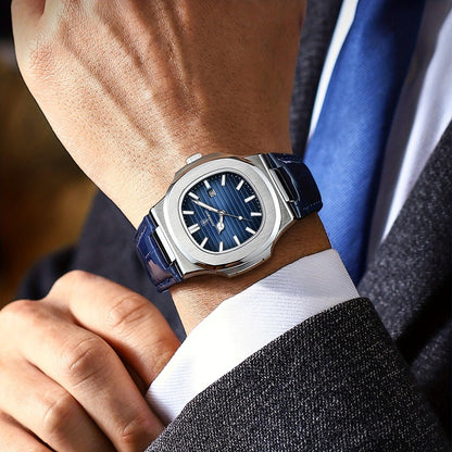 Mannen Horloge Luxe Lederen Band