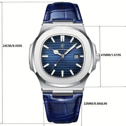 Mannen Horloge Luxe Lederen Band