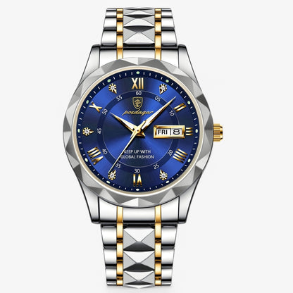 Mannen Horloge Livio Luxe Lederen Band - Velinix