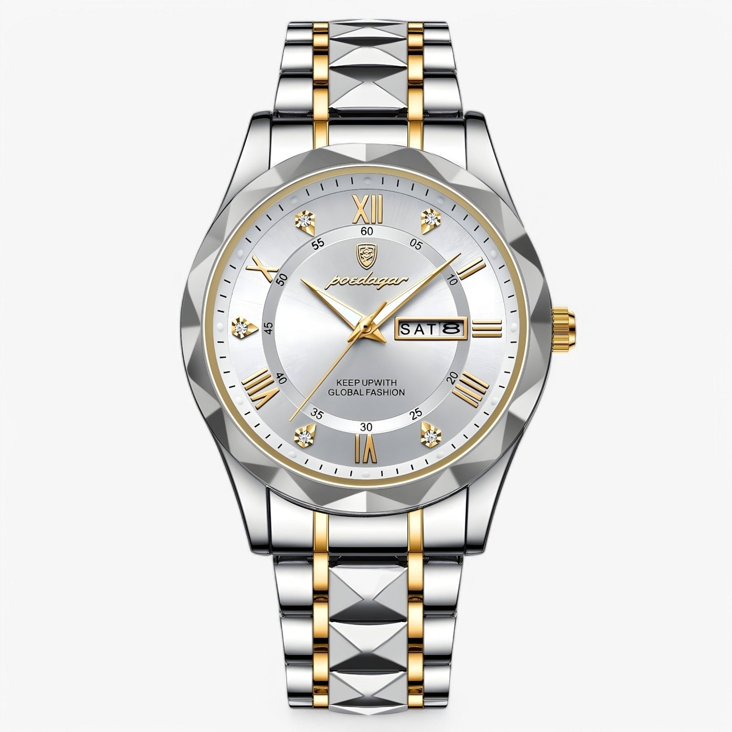 Mannen Horloge Livio Luxe Lederen Band