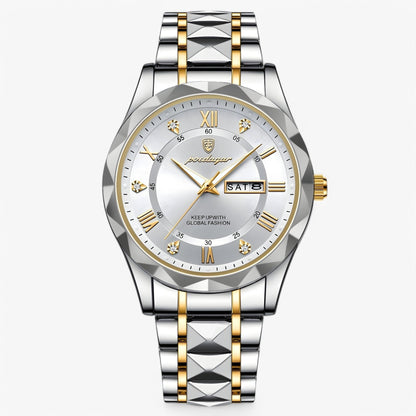 Mannen Horloge Livio Luxe Lederen Band