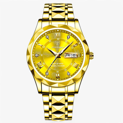 Mannen Horloge Livio Luxe Lederen Band