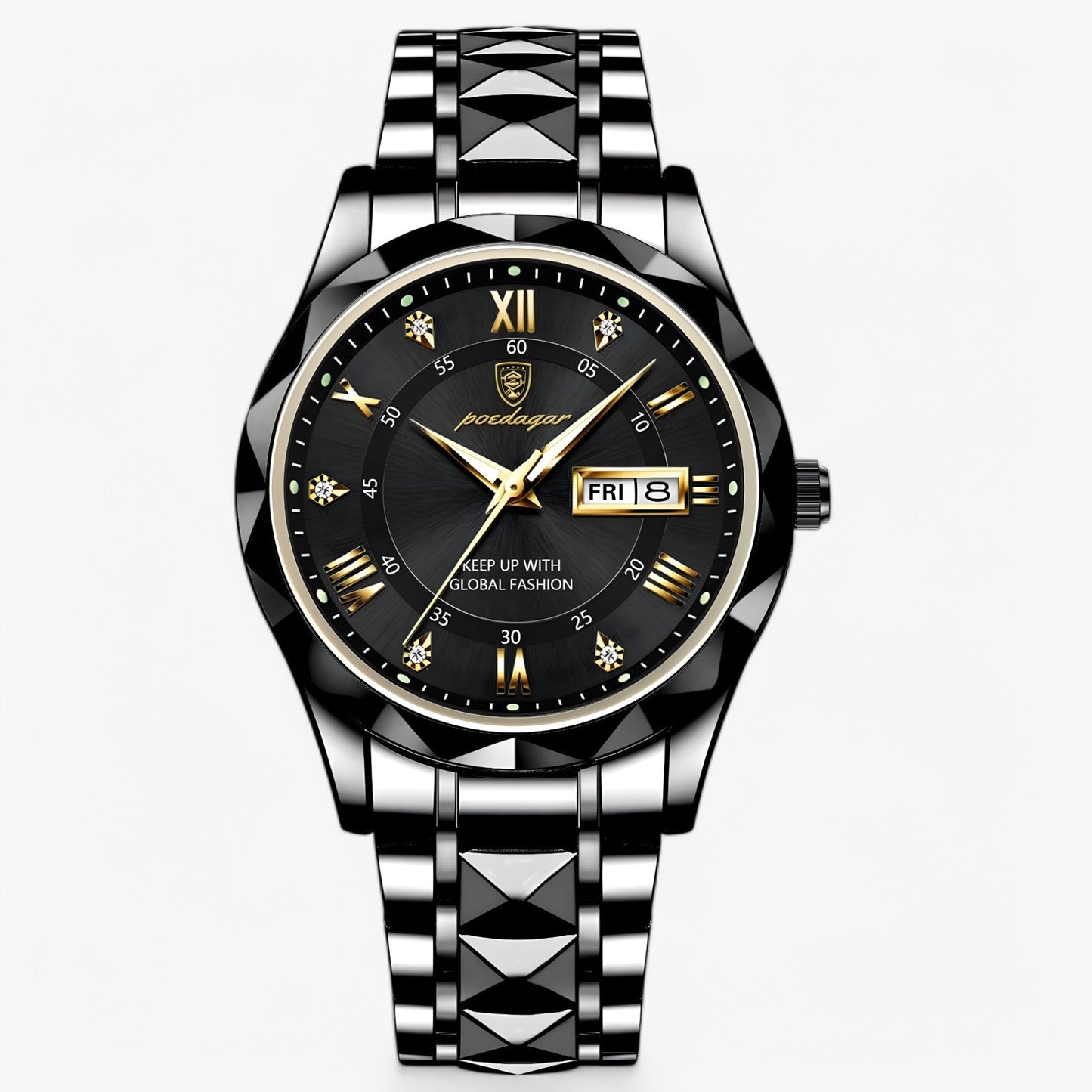 Mannen Horloge Livio Luxe Lederen Band