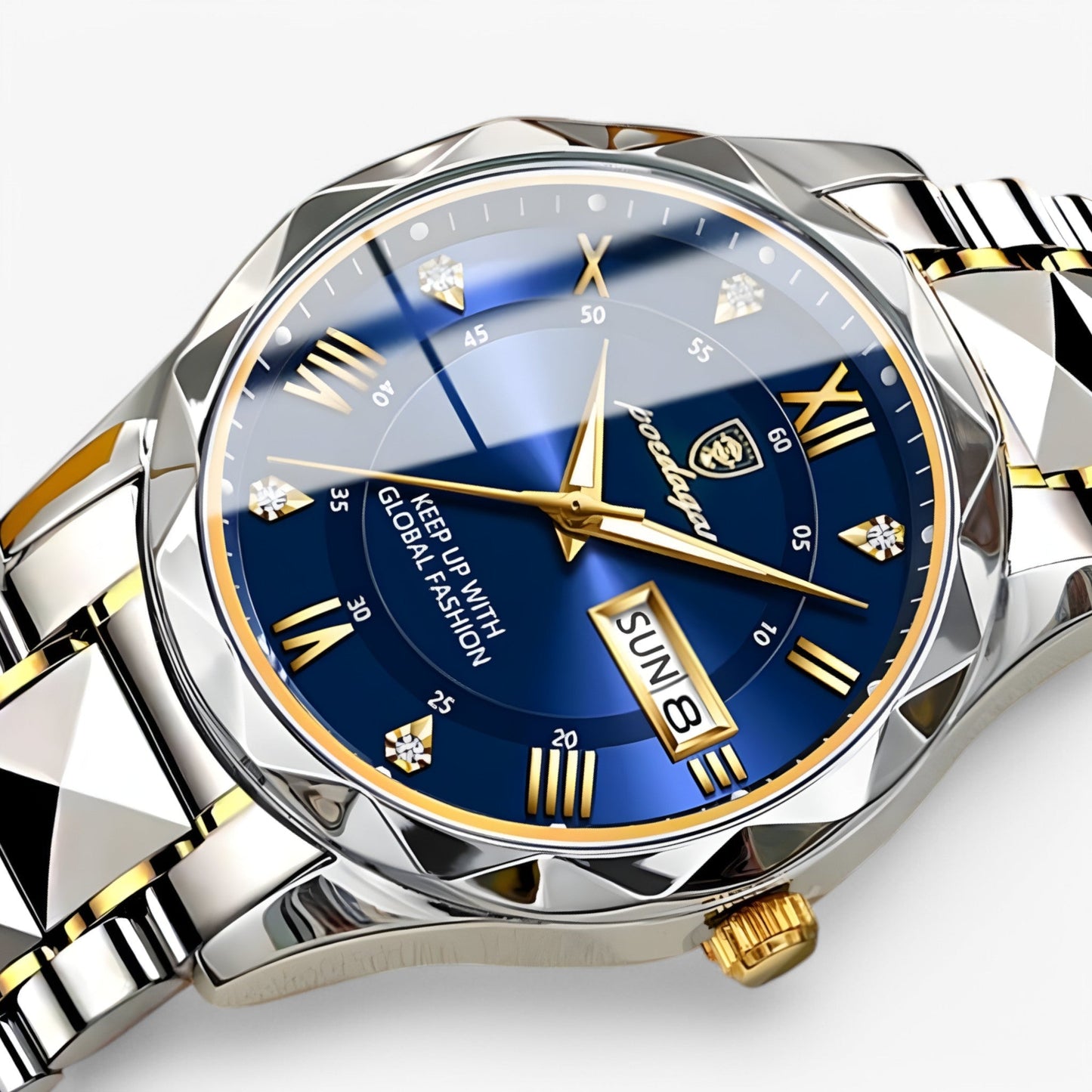 Mannen Horloge Livio Luxe Lederen Band