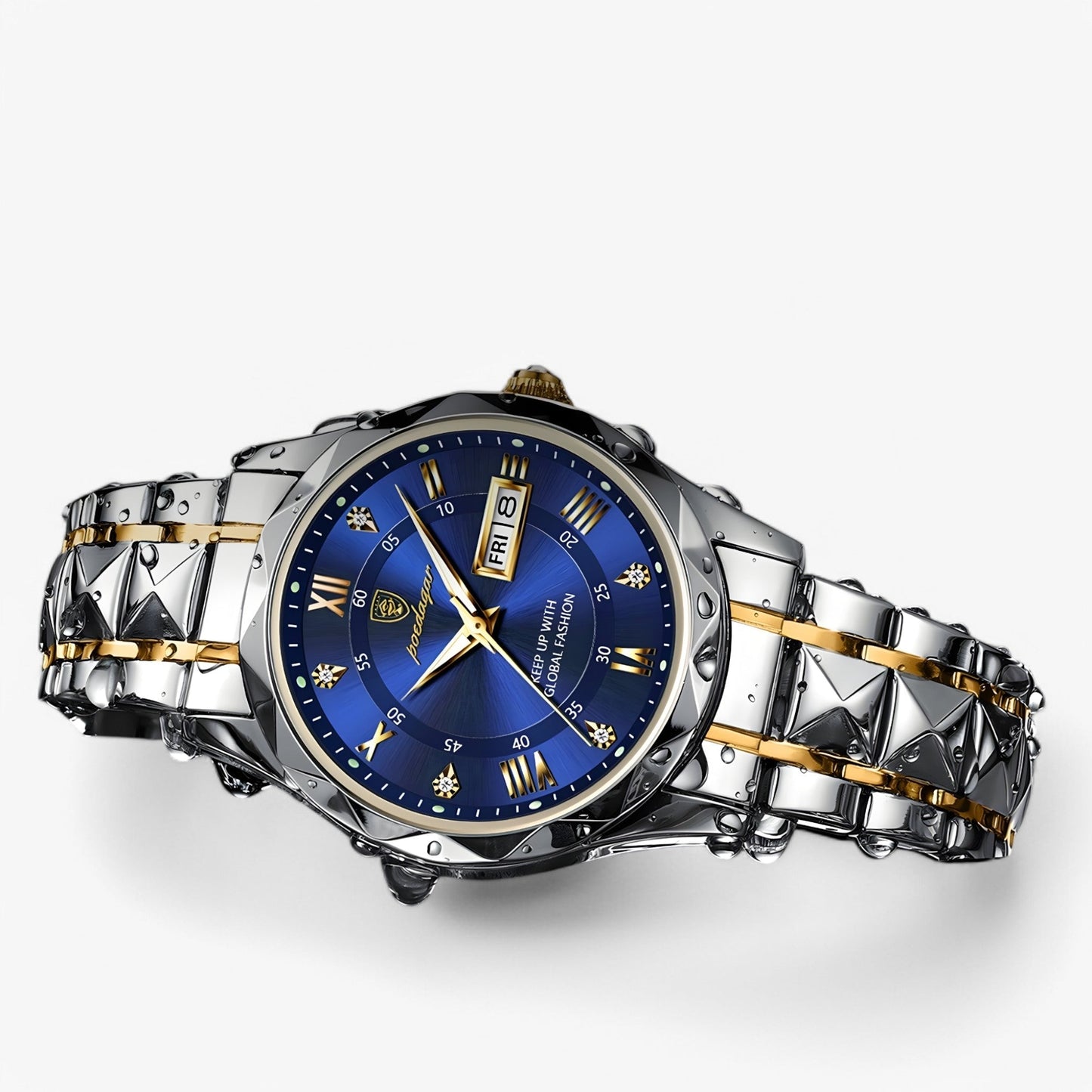Mannen Horloge Livio Luxe Lederen Band