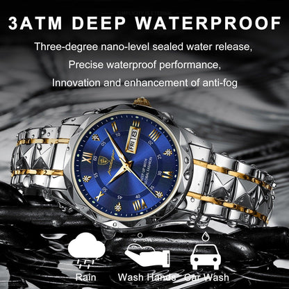 Mannen Horloge Waterdicht met Quartz Beweging RVS