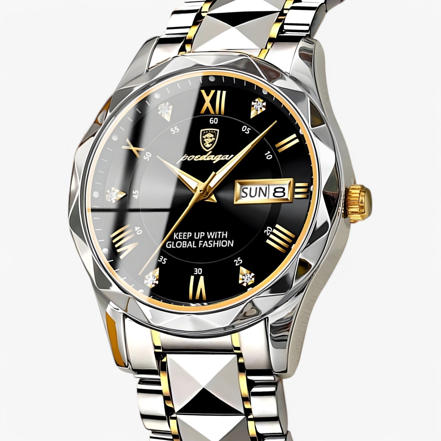 Mannen Horloge Livio Luxe Lederen Band