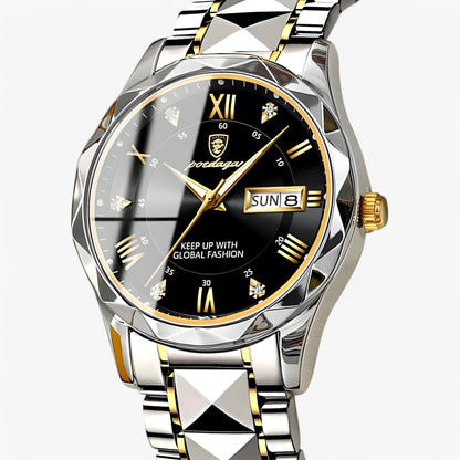 Mannen Horloge Livio Luxe Lederen Band