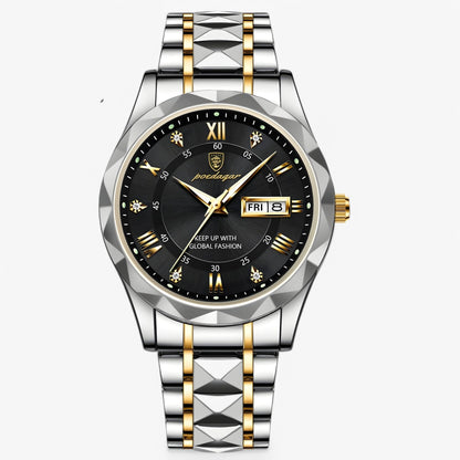 Mannen Horloge Livio Luxe Lederen Band