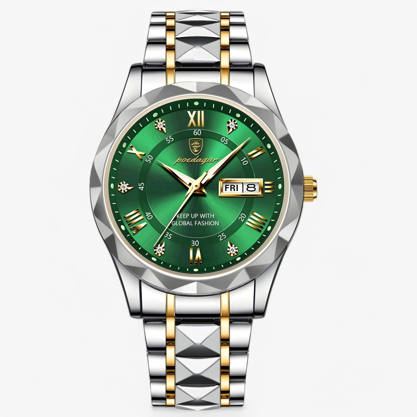 Mannen Horloge Livio Luxe Lederen Band