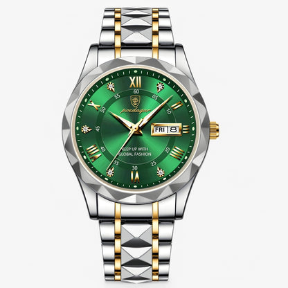 Mannen Horloge Livio Luxe Lederen Band