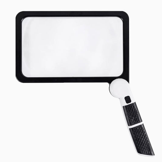 Handheld Vergrootglas 5X Vergroting LED Verlichting Leeslamp voor Ouderen - Velinix