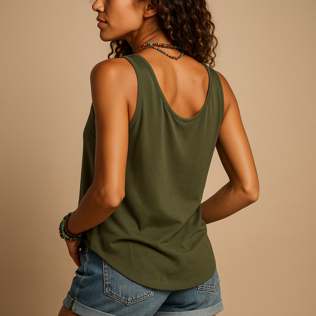 Lunira Dames Top V-Hals Zakken Zomerse Casual Look