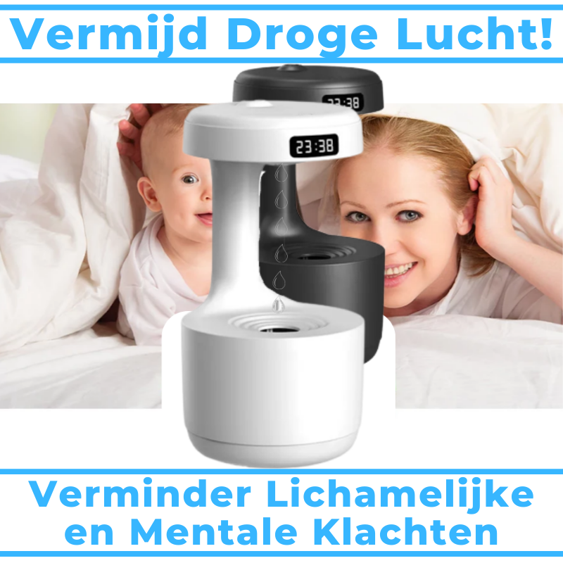 Luchtbevochtiger Diffuser Ultramodern met LED Licht AquaGlow