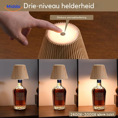 Flessenlamp Met LED Licht Voor Wijnflessen en Decoreren