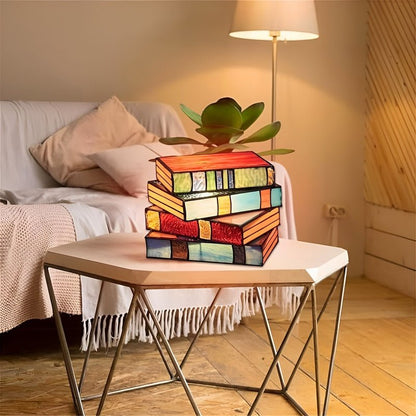 Boeken Tafellamp met Kleurrijke LED Verlichting