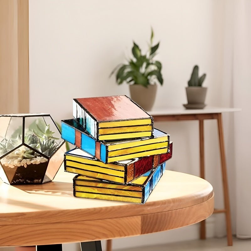 Boeken Tafellamp met Kleurrijke LED Verlichting - Velinix