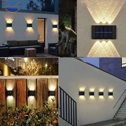 Solar Wandlamp Waterdicht LED voor Buitentuin Verlichting