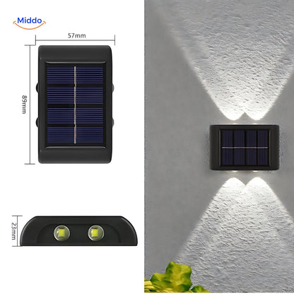 Solar Wandlamp Waterdicht LED voor Buitentuin Verlichting