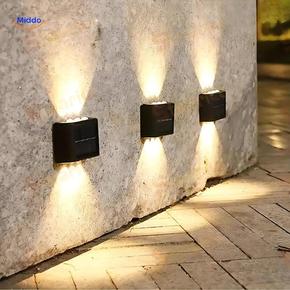 Solar Wandlamp Waterdicht LED voor Buitentuin Verlichting - Velinix