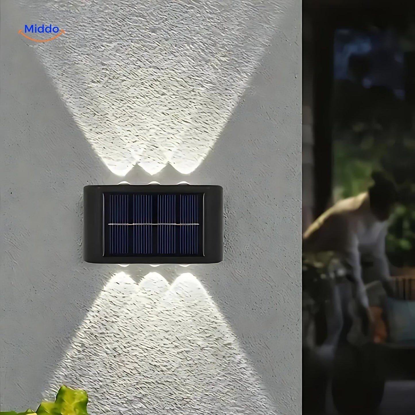Solar Wandlamp Waterdicht LED voor Buitentuin Verlichting