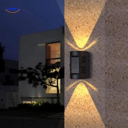 Solar Wandlamp Waterdicht LED voor Buitentuin Verlichting