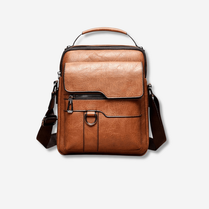 Luxe Leder Schoudertas Stoer en Functioneel