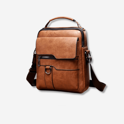 Luxe Leder Schoudertas Stoer en Functioneel